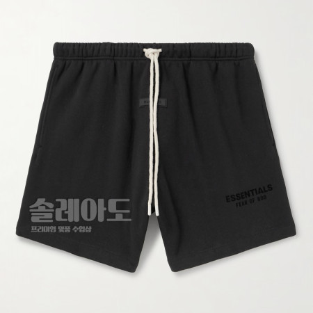 FEAR OF GOD ESSENTIALS 피오갓 에센셜 피어오브갓 스웨트 쇼츠 23FW 반바지 제트블랙 클라우드 댄서