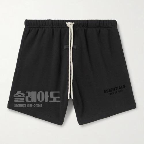 FEAR OF GOD ESSENTIALS 피오갓 에센셜 피어오브갓 스웨트 쇼츠 23FW 반바지 제트블랙 클라우드 댄서