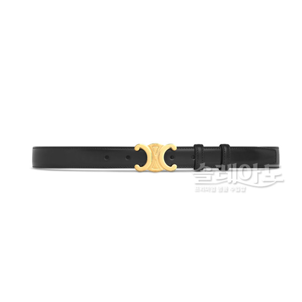 셀린느 트리오페 미디움 레더 여성벨트 블랙 2.5cm 45AK93A01.38NO